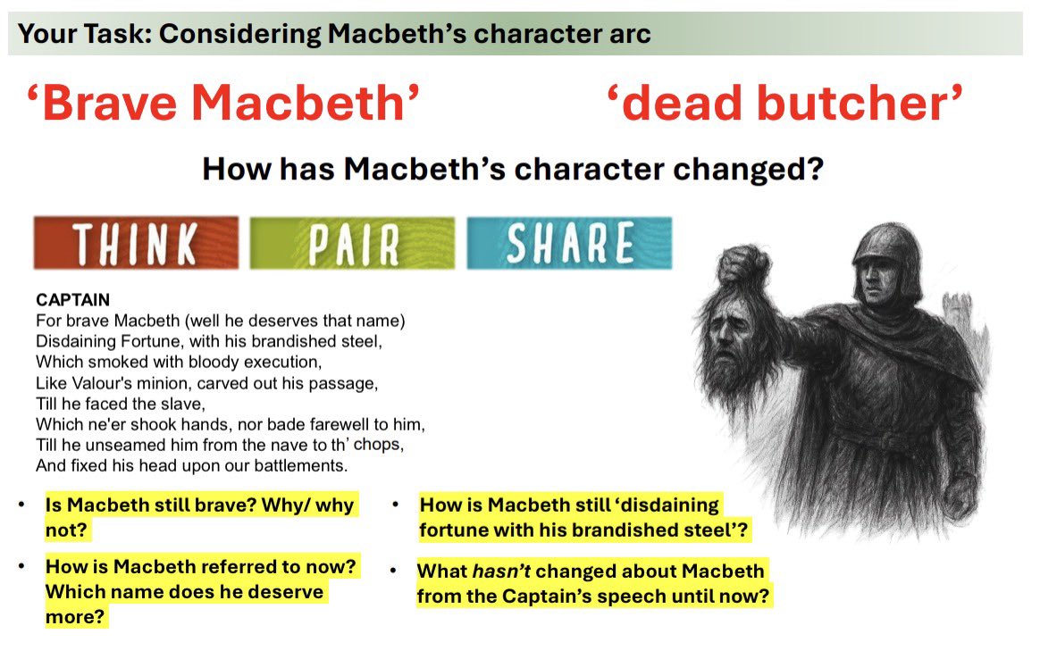 SPryke2's tweet image. NEW RESOURCE: Here’s a Macbeth scheme, based on the work I completed with @teachals for ‘Ready to Teach: Macbeth’, alongside new thinking and ideas I’ve encountered since. Use/chuck/change as you see fit! @Team_English1 dropbox.com/scl/fo/uisotc3…