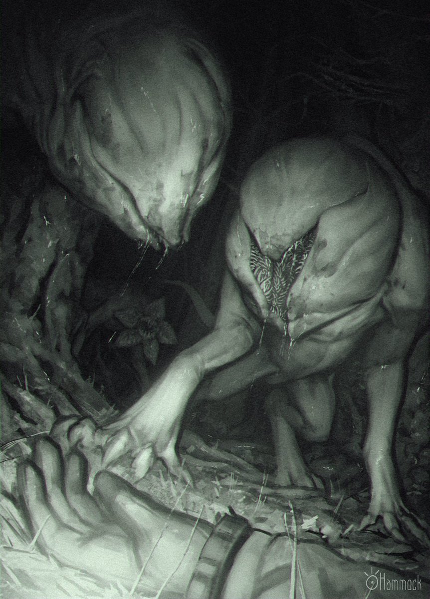 The artwork I drew almost a year ago for Stranger Things zine

#StrangerThings