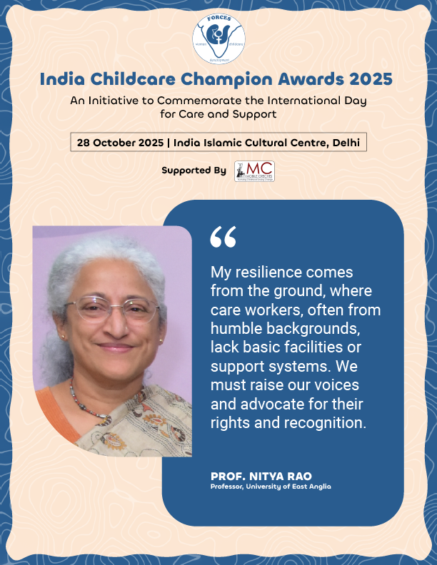 Nationalforces_'s tweet photo. 💡 Childcare Workers: Nurturing India’s Future 🌟

A powerful discussion at #ICCA2025 explored the critical yet often overlooked role of childcare workers in shaping young lives. Investing in care work is investing in India’s future.

#ThoseWhoCare #CareAndSupportForAll https://t.co/LEEbbsBX25