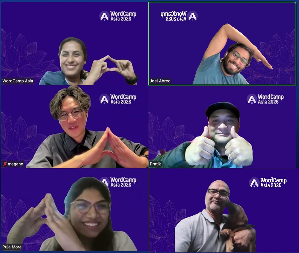 Had a great catch-up with the <a href="/WordCampAsia/">WordCamp Asia</a>  2026 Program Team! 🚀

Exciting discussions, fresh ideas, and lots of energy as we start shaping the program. 💪

#WCAsia #WordCampAsia