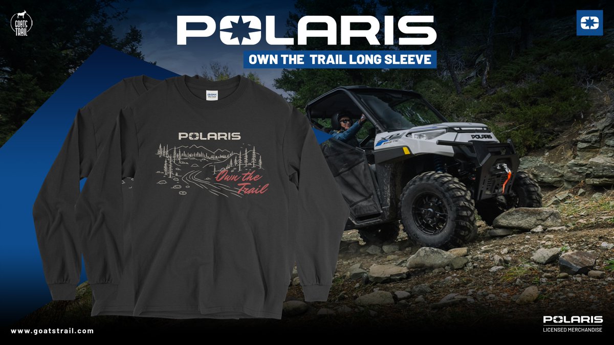 GoatsTrailCo's tweet image. 🌲 Built for the trail. Styled for adventure.
The Polaris® Off Road Long Sleeve Shirt keeps you cool, comfortable, and ready for every ride. 💨🔥
🇺🇸 Made in the USA | Official Polaris® Gear

👉goatstrail.com/products/polar…

#PolarisOffRoad #OwnTheTrail #PolarisGear #OffRoadApparel