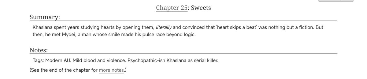 #phaidei #PhaiDeitober2025 

Day 25: Sweets.
tags: Modern AU
tw: Blood and violence, psychopathic Khaslana.

archiveofourown.org/works/71581171…