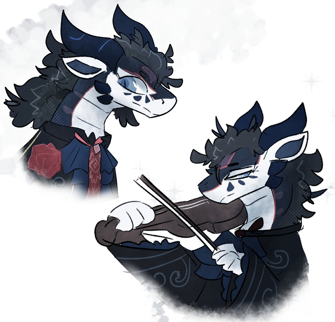 zeideizio's tweet image. she plays the violin