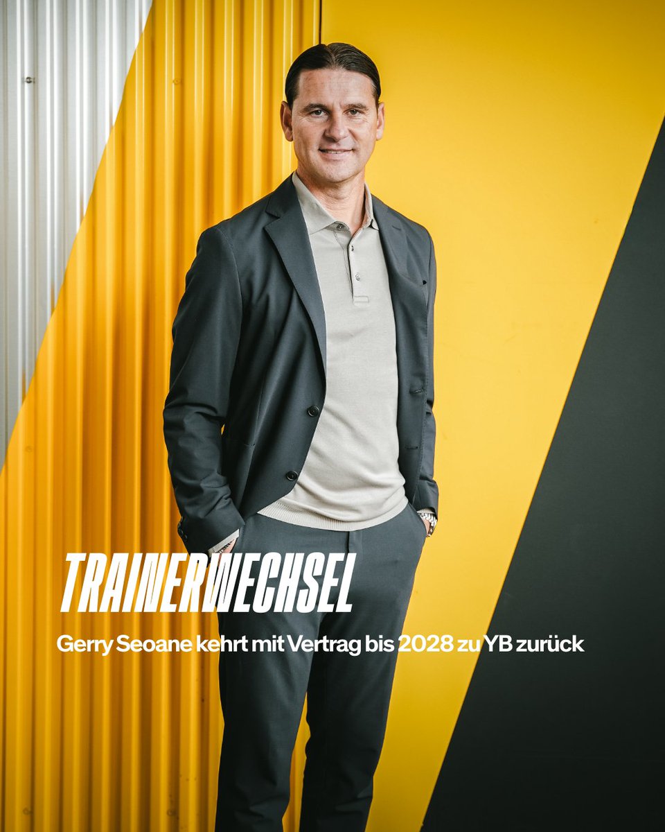 ɢᴇʀʀʏ sᴇᴏᴀɴᴇ ᴋᴇʜʀᴛ ᴍɪᴛ ᴠᴇʀᴛʀᴀɢ ʙɪs 𝟸𝟶𝟸𝟾 ᴢᴜ ʏʙ ᴢᴜʀüᴄᴋ

Der BSC Young Boys freut sich sehr, dass es gelungen ist, den ehemaligen Meistertrainer Gerry Seoane zurückzuholen: YB und der 47-Jährige haben einen Vertrag bis Sommer 2028 unterschrieben. Gerry