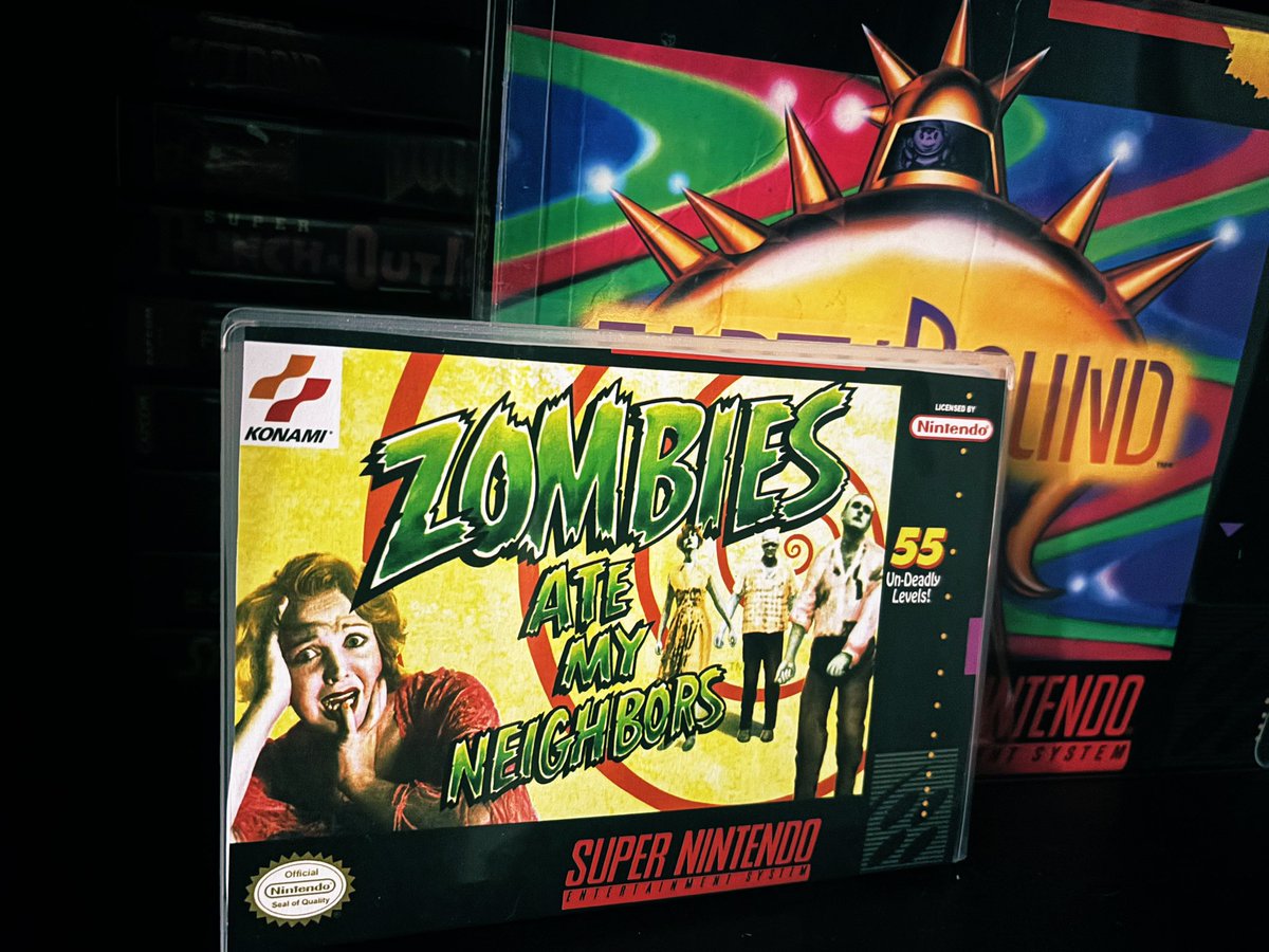 Is it even Halloween if you don't pull Zombies Ate My Neighbors off the shelf and embrace the CHAINSAW HEDGEMAZE MAYHEM?

#retrogames #retrogaming