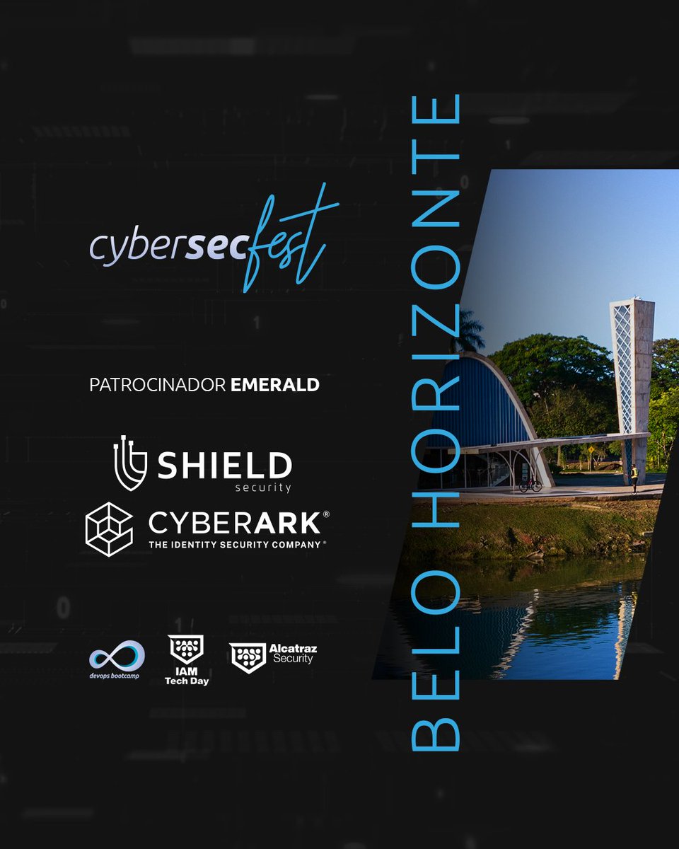 bootcamp_devops's tweet image. Parceria Emerald confirmada no #CyberSecFest Belo Horizonte! ✨ 

É com grande orgulho que anunciamos a  #ShieldSecurity, em parceria com a poderosa @CyberArk , como parceiras oficiais do CyberSecFest Belo Horizonte .

#Security #CyberSecurity #Identity

linkedin.com/posts/cybersec…