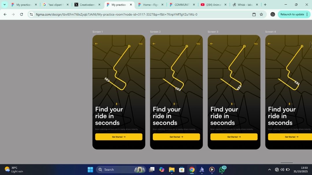 Kemi_Designs's tweet image. Added some animation to one of my GoLink onboarding screens  Please bear with me the car turning didn’t go well 😭 (I don’t even drive in real life 😂)
Rate it when I drop it 👀