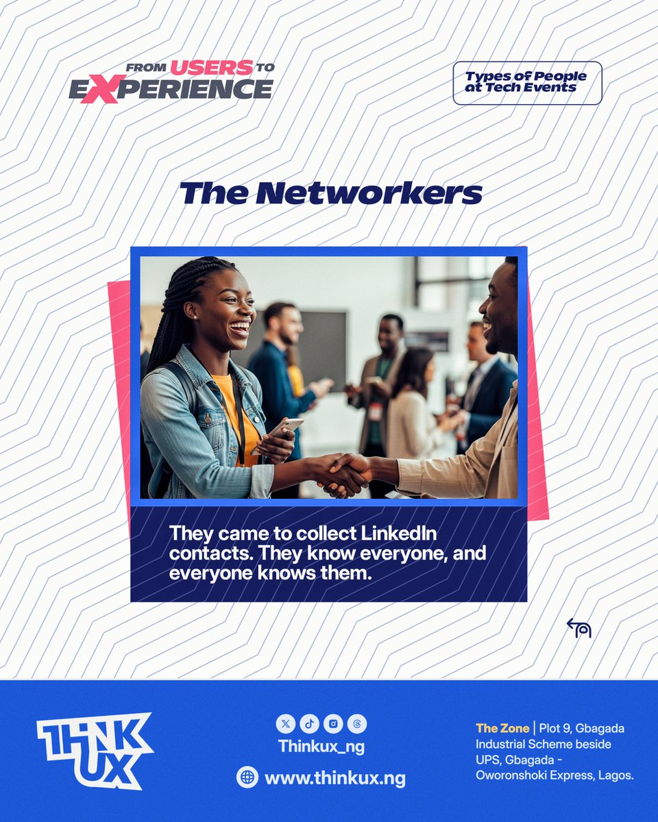 thinkUX_ng's tweet image. If you’ve ever been to a tech event, you&apos;ll relate 😹

 Which one are you? 👀

#thinkux #meme #techevents