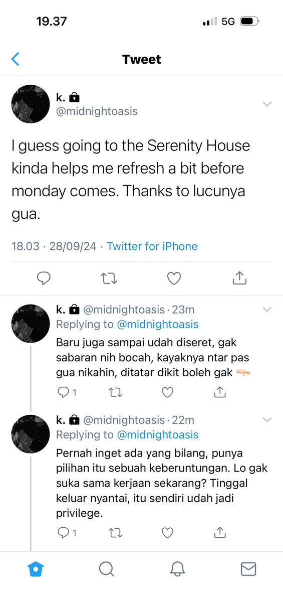 serenityon_sky's tweet photo. — 106

Curhat dikit Hadith, boleeh yaa :D https://t.co/Je9d2llUTV