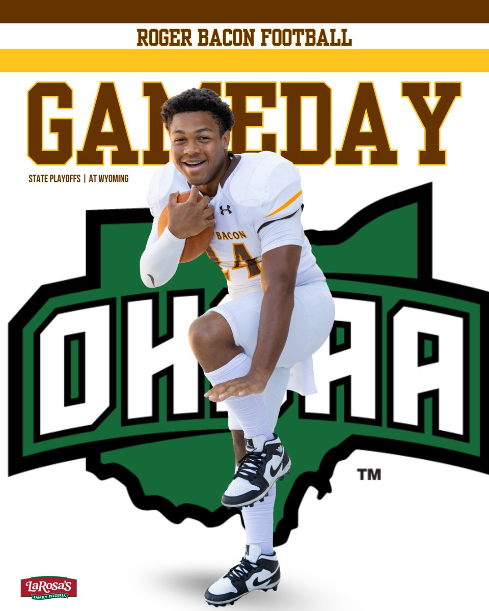 It's playoff time!

<a href="/RogerBaconFB/">Roger Bacon Football</a> faces Wyoming tonight in the opening round of the State Playoffs. Kickoff is set for 7 PM

💻 tinyurl.com/24ewhryk
🎟️ ohsaa.org/tickets

#HailSpartans