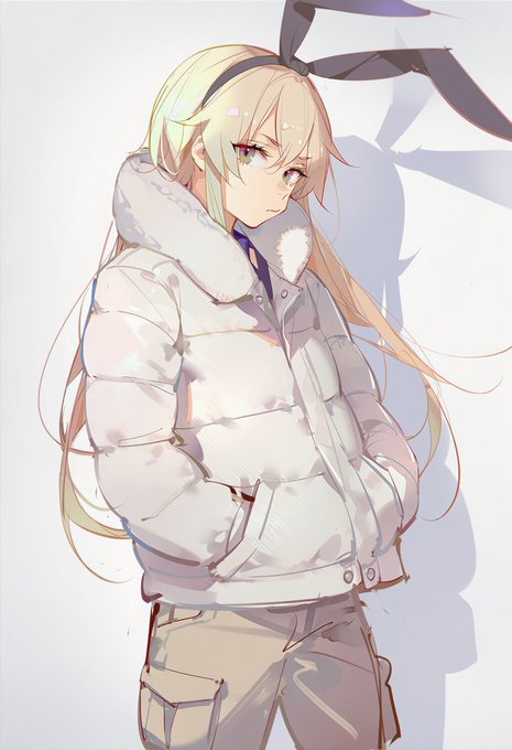 逆に露出が激しいキャラにきちんとした格好をさせる癖もある
あったかい恰好の島風 