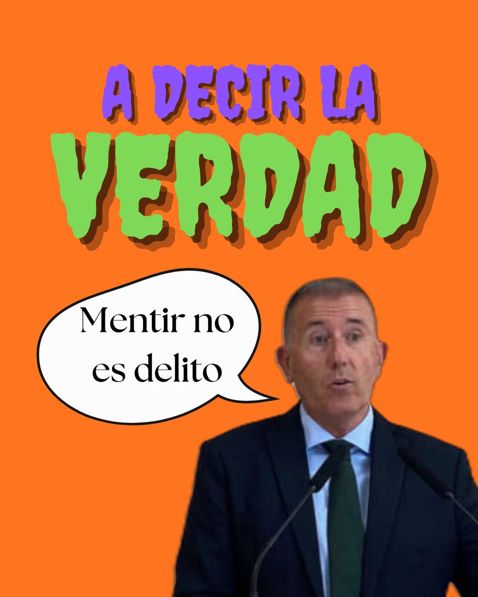 👔 Vicente Sales té por de dir la veritat… ell mateix va declarar en Ple: 

“Mentir no és delicte”.