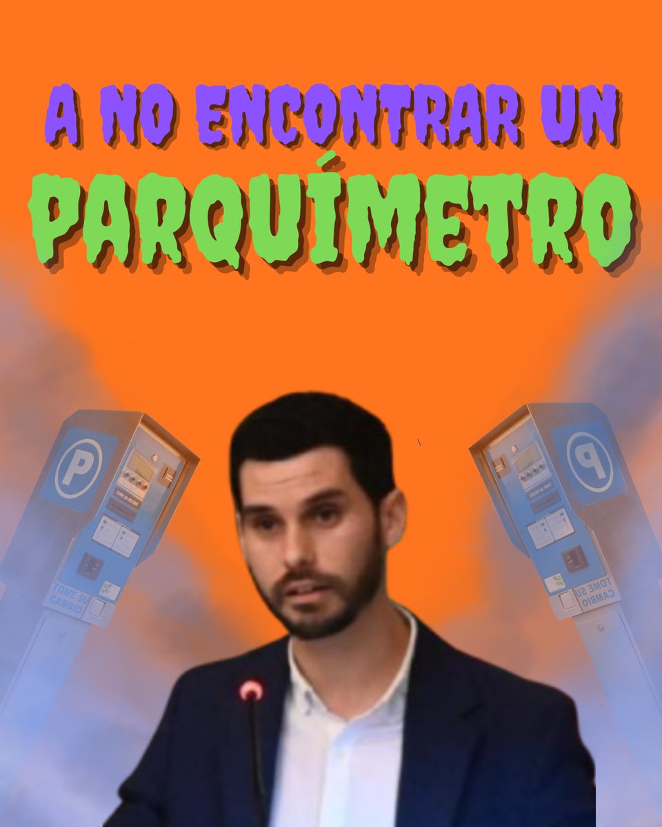🅿️ Cristian Ramírez no s’atreveix amb els parquímetres ni amb les multes de la zona blava… 

Tot un terror quotidià.