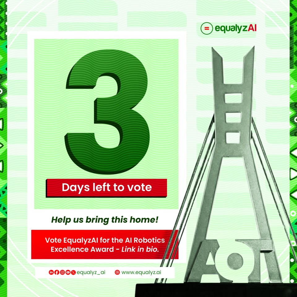 In Today’s world millions of Africans are left out of the digital revolution simply because technology doesn’t speak their language.

EqualyzAI is changing that building AI that understands and speaks African languages, creating inclusion where there used to be exclusion.