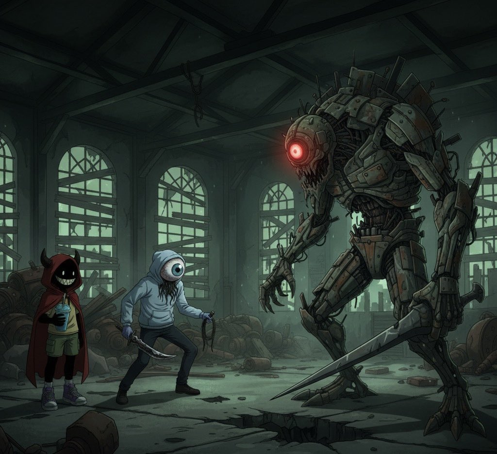 Happy Halloween Day 🎃
Gneuko fams💕
"G*BOY &amp; Austin are ready to fight  a Halloween Robot"