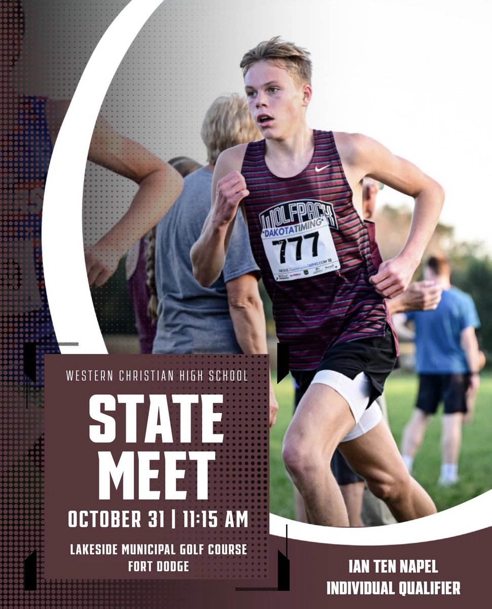 wolfpack_wc's tweet image. IHSAA State Cross County TODAY!
Best wishes to Ian & the coaching staff!