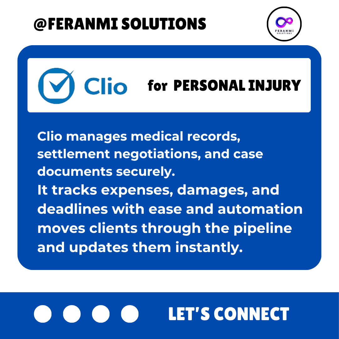 DigitalsDe54104's tweet image. Clio helps personal injury lawyers stay organized by managing case files, deadlines, and client communication in one secure place so they can focus on winning cases.

Message me now to get started!

#LegalSolutions #LawTechnology #LegalSoftware #LegalWorkflows #LegalSupport #Clio