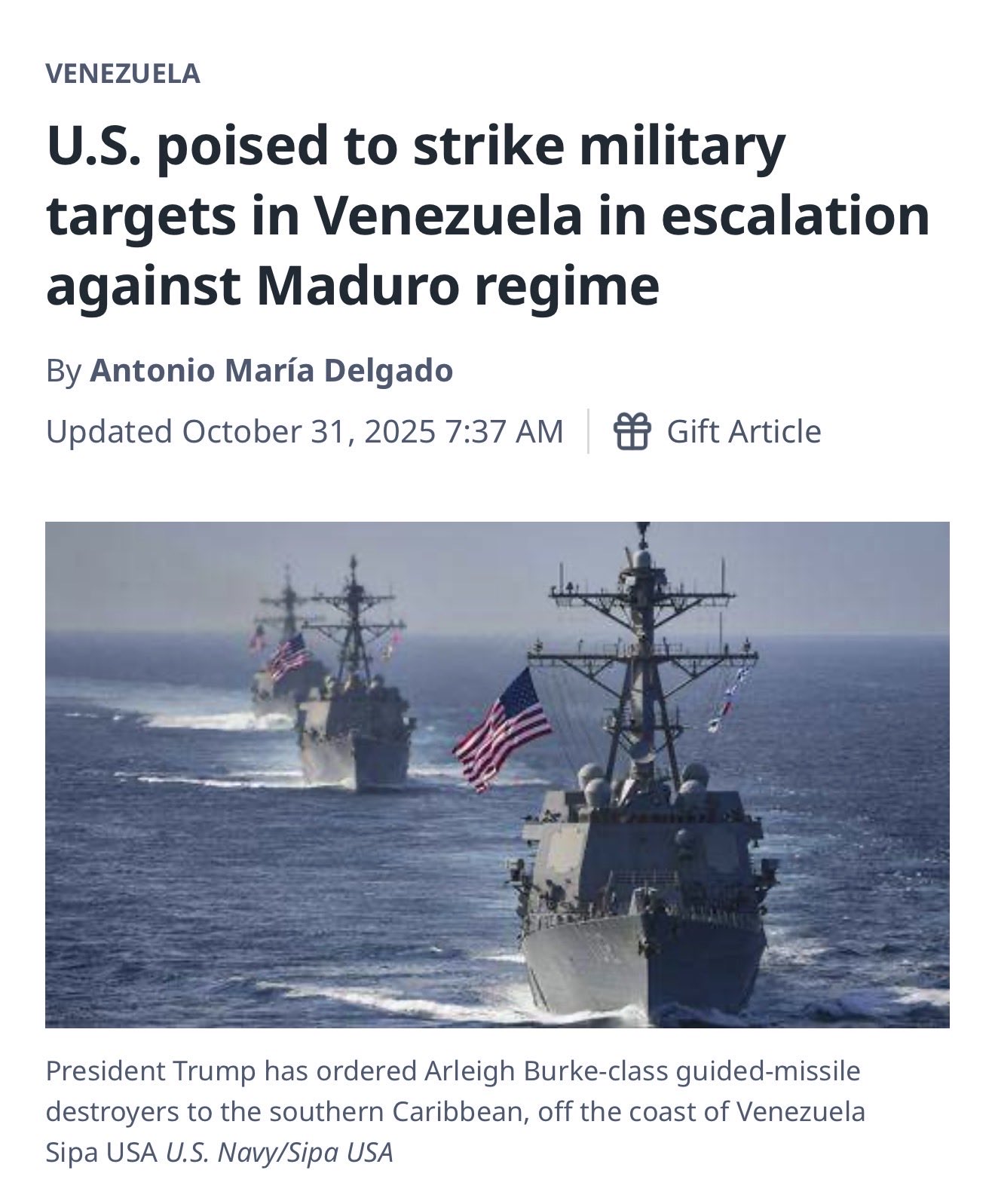  المقال الذي نشرته صحيفة ميامي هيرالد (إكس)