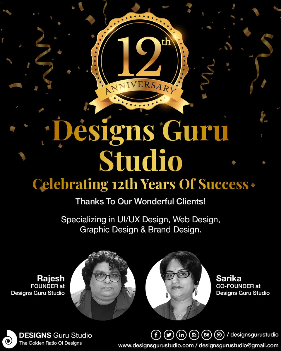 designsgurustud's tweet image. 🎉 This month, we’re celebrating the 12th Anniversary of Designs Guru Studio! ✨

#designsgurustudio #uiuxdesign #uidesign #webdesign #graphicdesign #12yearsstrong #visiontovictory #brandidentitydesign #socialmediadesign #bookcoverdesign #packagingdesign #branddesign #logodesign