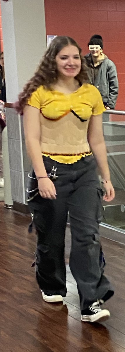 YHS Sculpture I students turned everyday items into high fashion! Fantastic work! Tops made out of pop tabs, macaroni, and toothpicks! <a href="/yhsAWEdivision/">Yorkville Art, World Language, and EL</a>