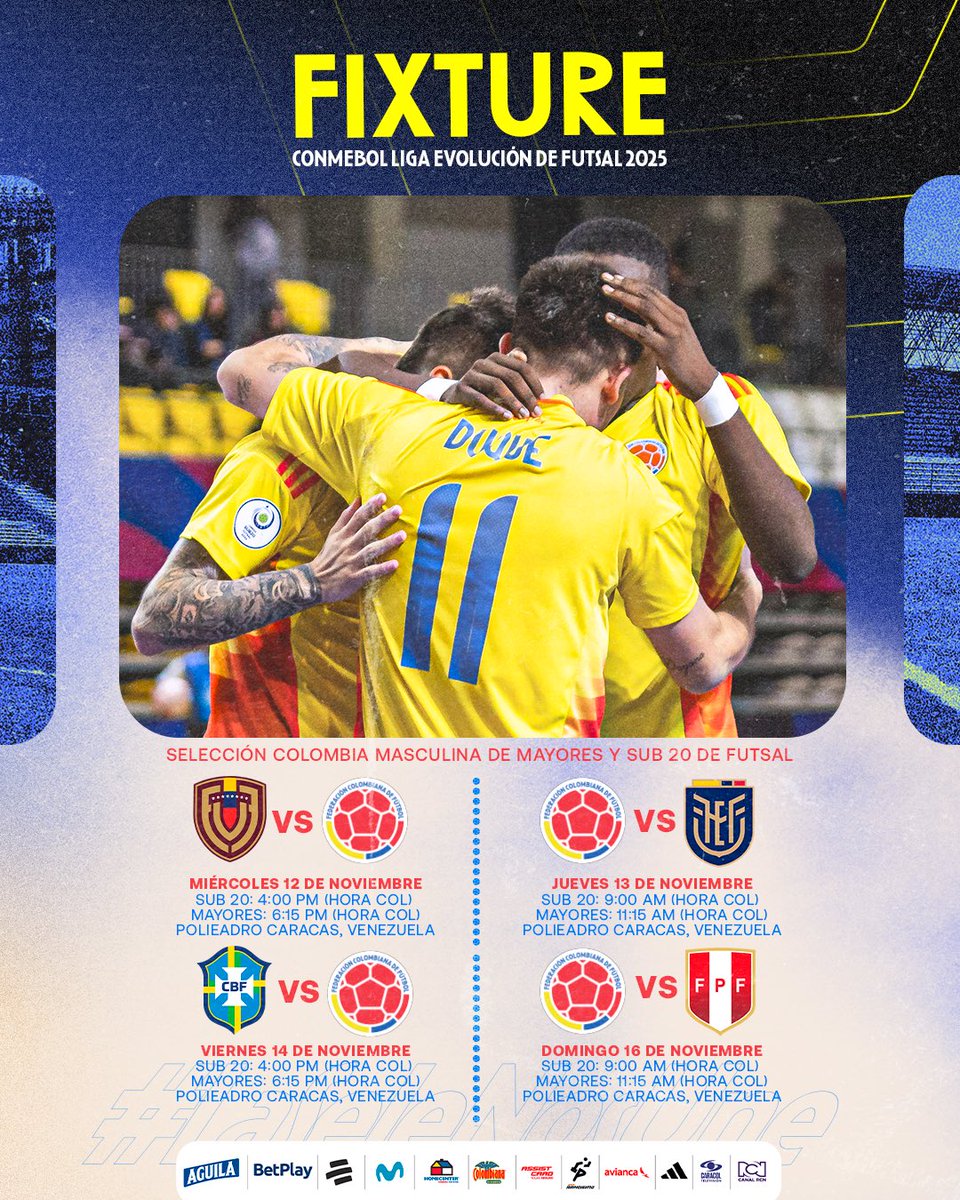 FCFSeleccionCol's tweet image. 𝗖𝗼𝗻𝗼𝘇𝗰𝗮 𝗲𝗹 𝗰𝗮𝗹𝗲𝗻𝗱𝗮𝗿𝗶𝗼 𝗱𝗲 𝗹𝗮𝘀 𝗦𝗲𝗹𝗲𝗰𝗰𝗶𝗼𝗻𝗲𝘀 𝗖𝗼𝗹𝗼𝗺𝗯𝗶𝗮, 𝗦𝘂𝗯𝟮𝟬 𝘆 𝗠𝗮𝘆𝗼𝗿𝗲𝘀, 𝗱𝗲 𝗙𝘂𝘁𝘀𝗮𝗹 𝗲𝗻 𝗹𝗮 𝗖𝗢𝗡𝗠𝗘𝗕𝗢𝗟 𝗟𝗶𝗴𝗮 𝗘𝘃𝗼𝗹𝘂𝗰𝗶𝗼́𝗻 – 𝗭𝗼𝗻𝗮 𝗡𝗼𝗿𝘁𝗲 𝟮𝟬𝟮𝟱 👟🫡

🔗 bit.ly/4oPd1LD

#LaSeleNosUne🇨🇴