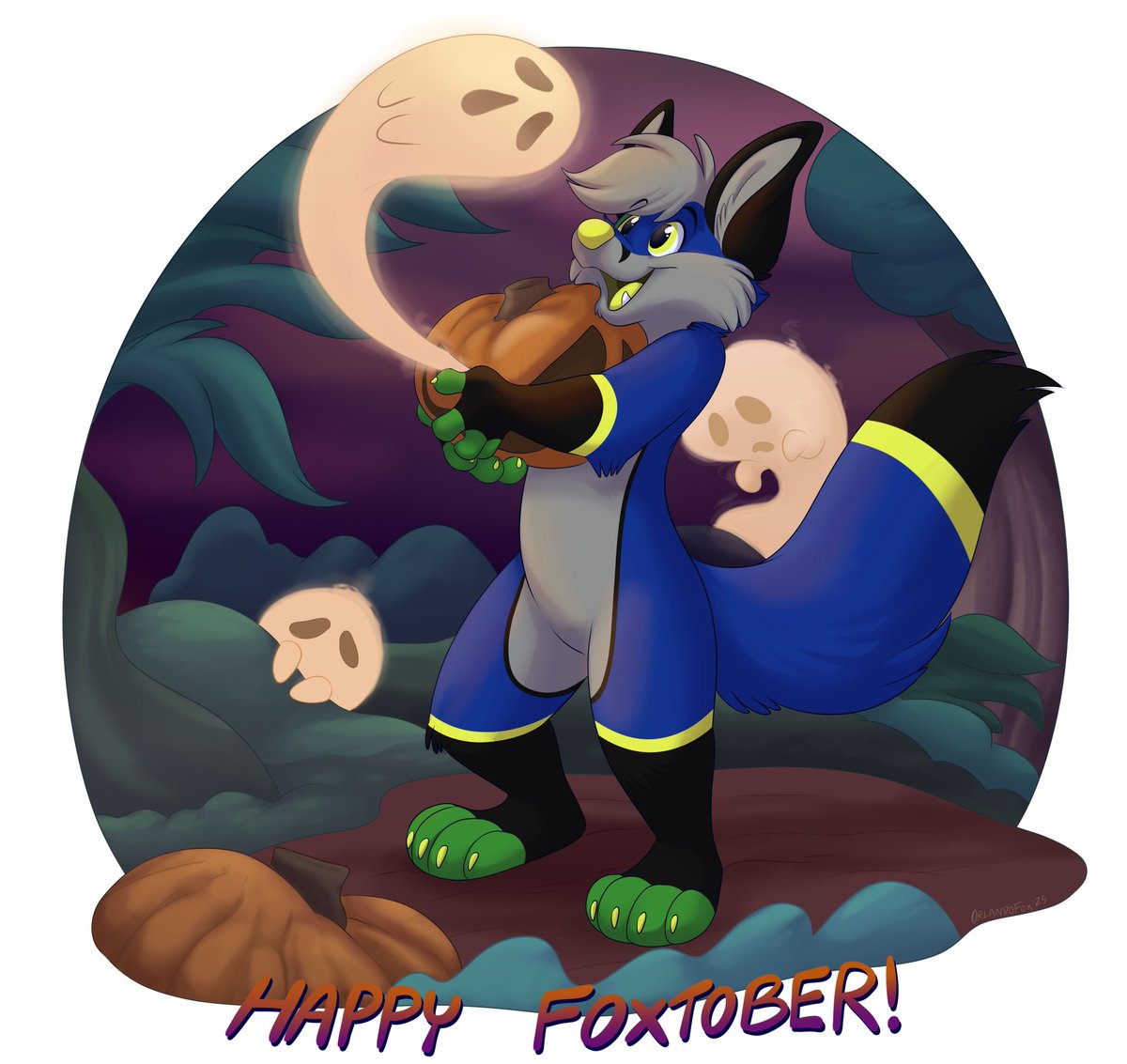 🎃HAPPY HALLOWEEN🎃

spooky art by <a href="/Orlando_Fox/">OrlandoFox</a> 
#Halloween #Halloween2025 #Ghost #art #furryfandom #fox #pumpkins