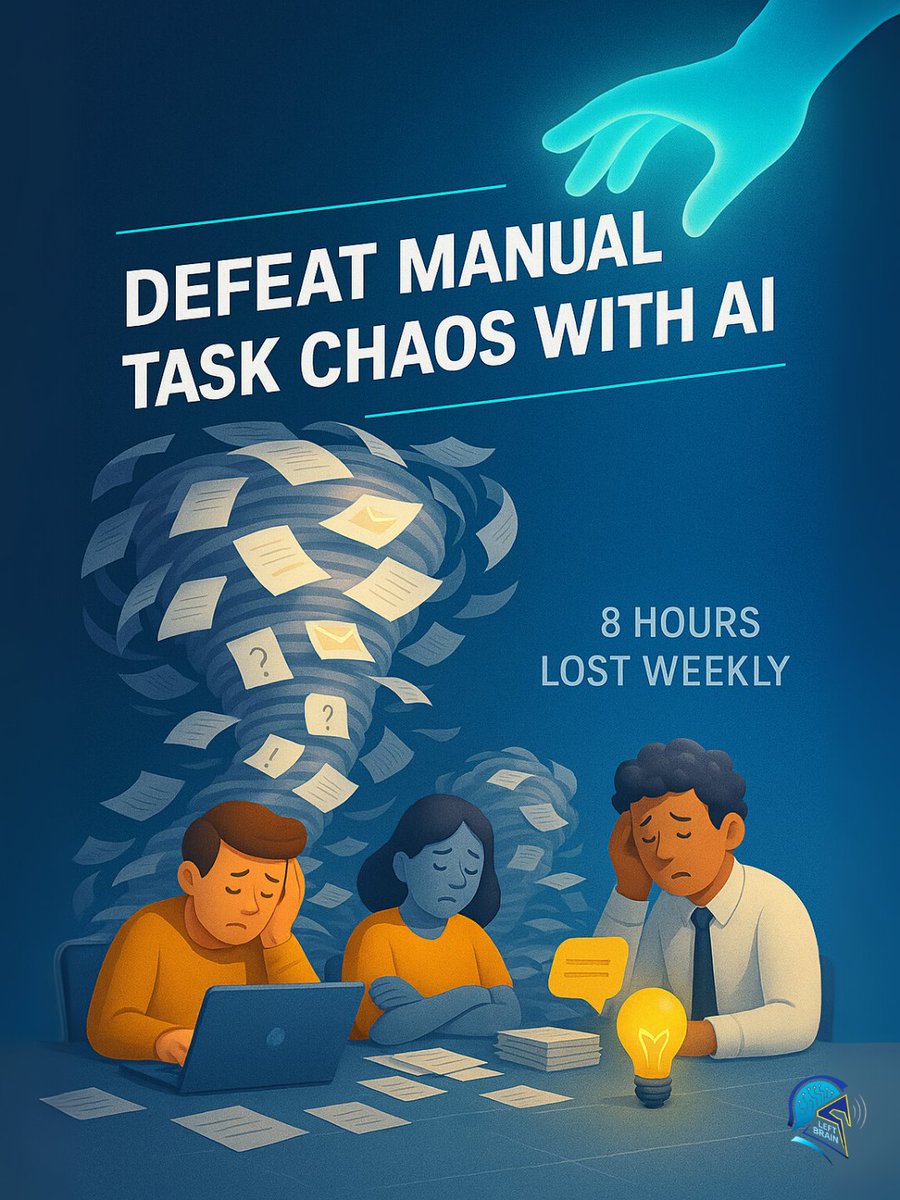 left_brain_ai's tweet image. Teams lose 8 hrs/week to manual tasks.
AI automation gives that time back - no burnout, no busywork.

💡 Learn how at leftbrainenterprises.biz
#AI #Automation #Productivity