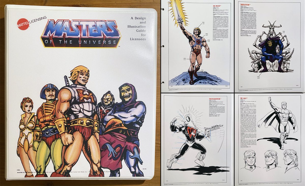 Very soon I shall be selling one of the RAREST Masters of the Universe items on eBay: the Design and Illustration Guide for Licensees! 🙂 - This one includes the He-Ro profile, as well as style guide illustrations for the Powers of Grayskull characters and accessories! :)