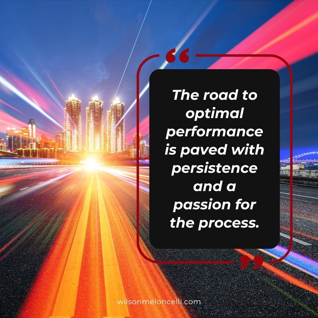 CWMeloncelli's tweet image. 🔥 The path to optimal performance requires persistence and a passion for the process. Keep moving forward! #OptimalPerformance #PassionAndPersistence