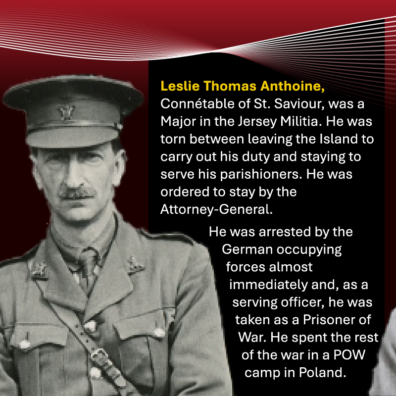 StatesAssembly's tweet photo. Did you know that in June 1940, two of Jersey's elected States Members were serving members of the armed forces?

Their names were Leslie Thomas Anthoine and Ralph Edward Bishop Voisin. 

Scroll through the images and learn more about their stories. https://t.co/FUw8sguRzz