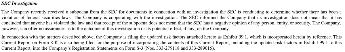$LAZR hitting for the trifecta with missed bond payments, C suite fired and SEC investigation. It was fun while it lasted.