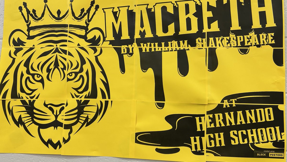 _duanecase's tweet image. The Tennessee Shakespeare Company is performing Macbeth for our ELA students this morning.