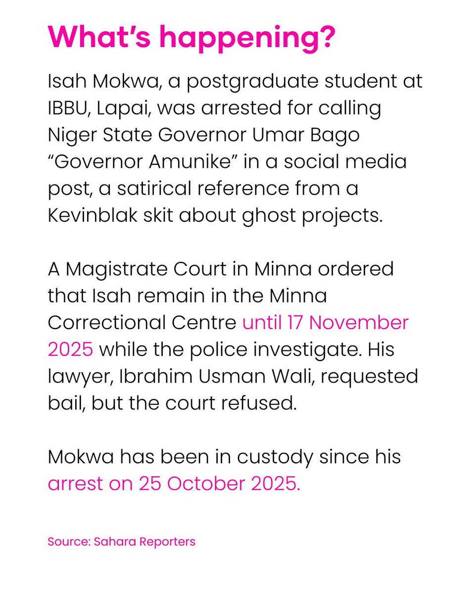 wearegst's tweet image. Despite the 2024 amendment of the Cybercrime (Prohibition, Prevention, Etc.) Act, it is still weaponised to silence dissenting voices in Nigeria. At least eight journalists have been prosecuted under the law.

When laws meant for national security are used against free speech,…