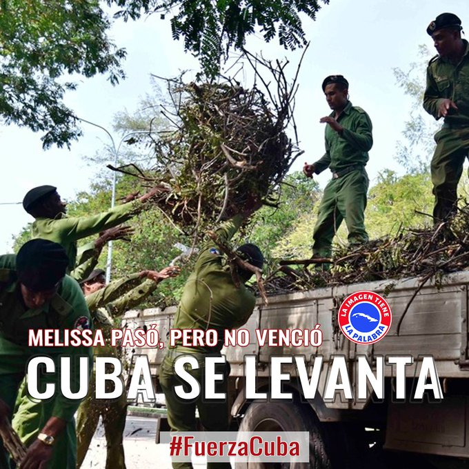 Con todos juntos nuestra #Cuba se levanta. #FuerzaCuba  🇨🇺❤️❤️❤️
