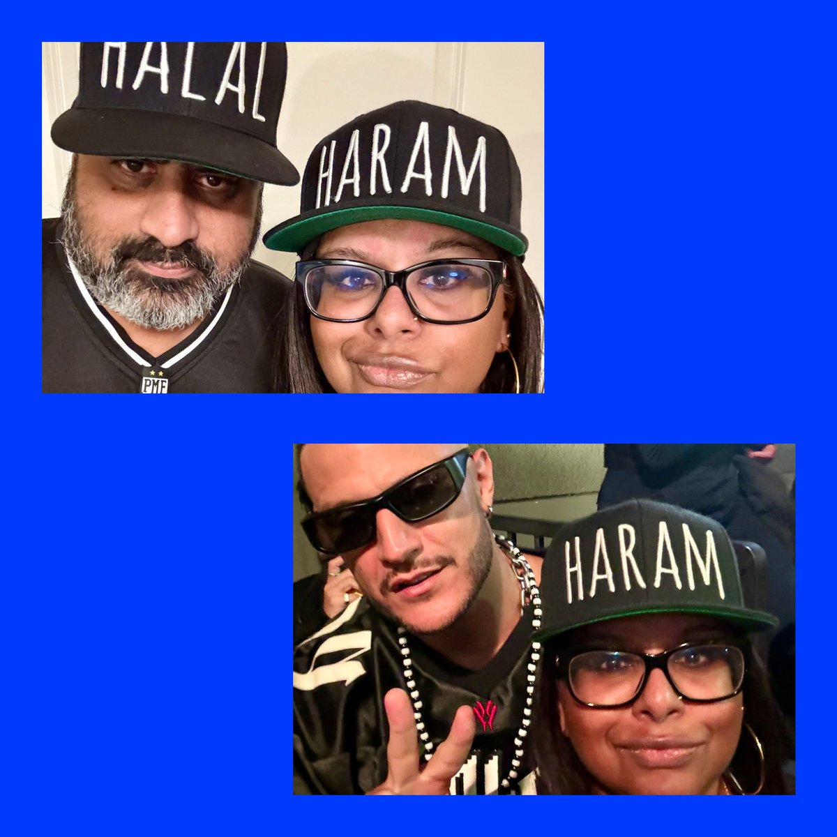 raj112x's tweet photo. A magical night with both my baes! @djsnake even called us over after the show to tell us how much he liked our hats and autographed our #PardonMyFrench jerseys! 😍 https://t.co/QBegx5Y1pM