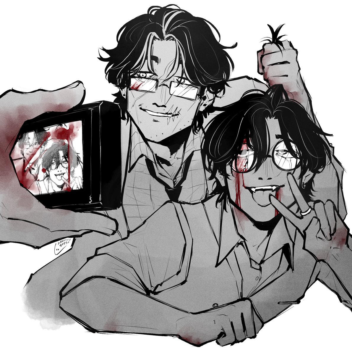 toonigirii's tweet image. uhmmm i dont have anything for Halloween so take my profile picture and header 
#corvisomnia #binarysoul #yumetwt