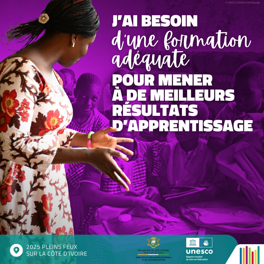UNESCO_Dakar's tweet image. The new Spotlight Report by @‌Educationci and #GEMReport shows how Côte d’Ivoire is building strong school leadership: principals receive guidance and tools from international partners to improve learning outcomes.

Explore: bit.ly/2025spotlight-…

#BornToLearn #LeadForLearning