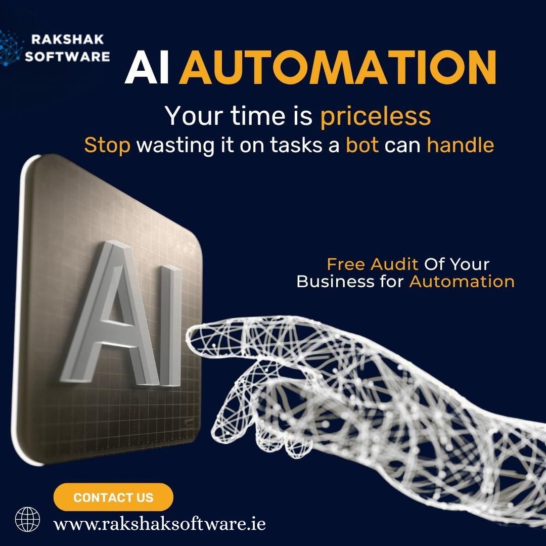 rakshaksoftware's tweet image. Stop wasting time. Start automating!⏱️

AI Automation is the key to business growth. Let us show you where to begin.

Claim your Free Business Automation Audit today and see the powerful difference a bot can make.

Rakshak Software rakshaksoftware.ie

#AI #AutomationSolution