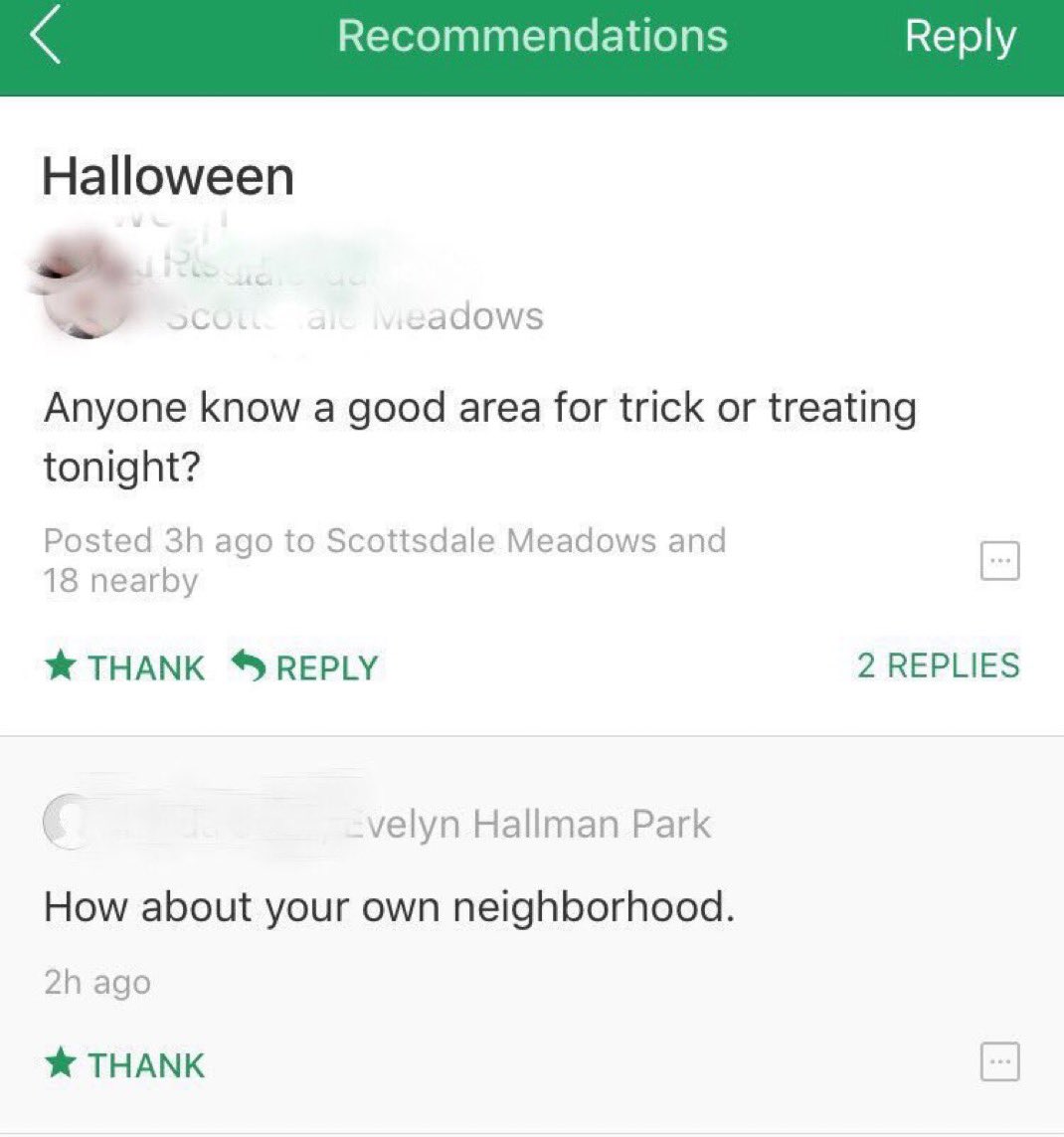 Happy Halloween and happy anniversary to one of my all time favorite Nextdoor posts