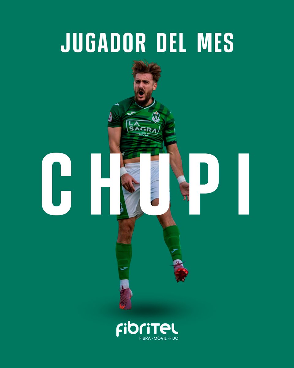 Vuestro jugador 𝐅𝐢𝐛𝐫𝐢𝐭𝐞𝐥 de octubre: El capitán José Luis Sotos “Chupi” 🐐🌟

#SiempreCDToledo 💚⚪️