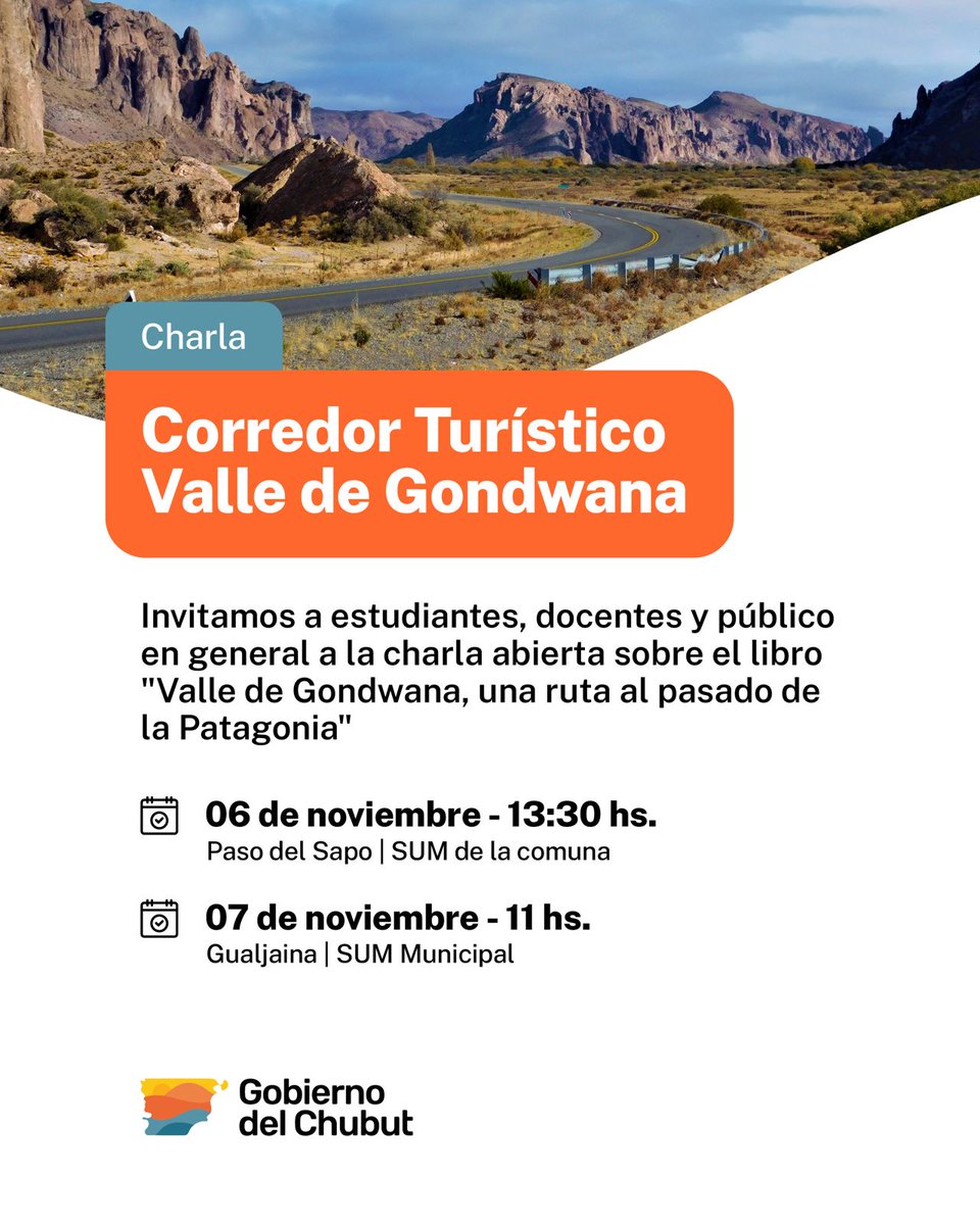 Ministerio de Turismo y Áreas Protegidas Chubut tweet media