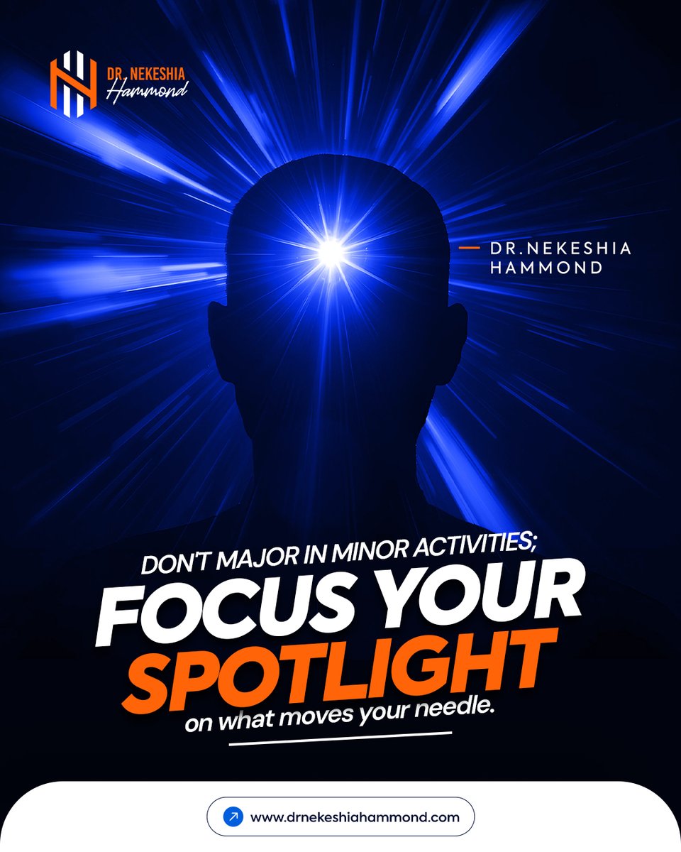 Dr_Hammond's tweet image. Our energy is precious; spend it where it counts. Prioritize what truly aligns with your purpose and progress.✨

#FridayInspiration #FocusOnWhatMatters #PurposeDriven #MindsetMatters #PersonalGrowth #DrNekeshiaHammond