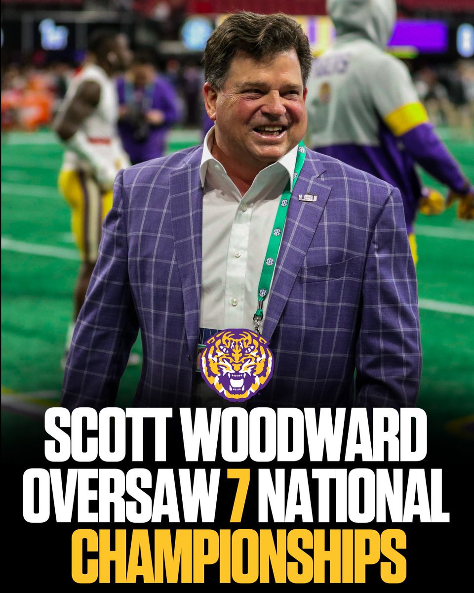 BatonRougeBKM's tweet image. What A Run For Scott Woodward 

2019 Football National Champions 
2021 Men’s Track National Champions 
2023 Women’s Basketball National Champions 
2023 Men’s Baseball National Champs
2024 Dance National Champs
2024 Gymnastics National Champs
2025 Men’s Baseball National Champs