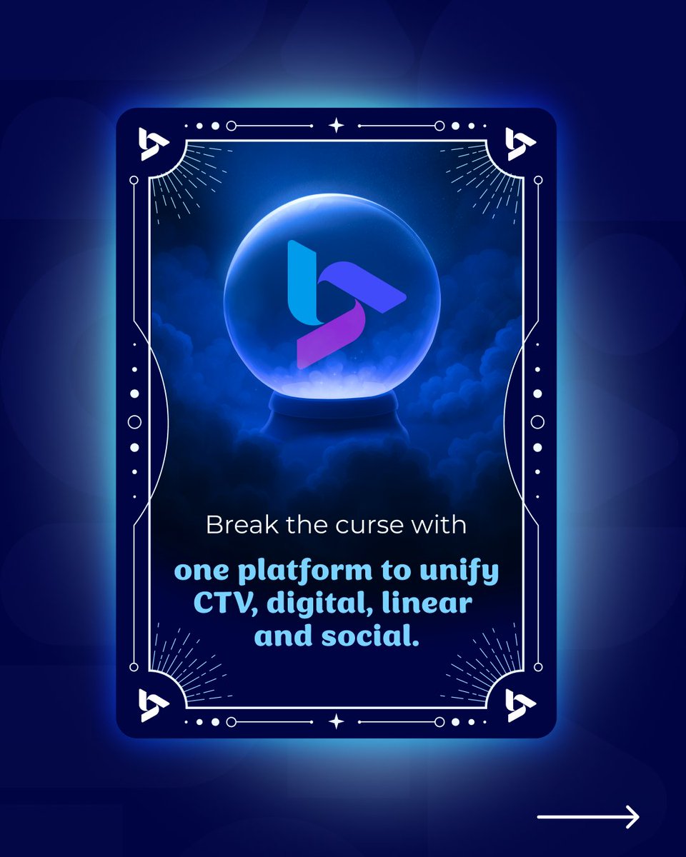 innovid's tweet image. Break the curse of TV fragmentation with Innovid.
Visit our site to see how we can lift the hex: now.innovid.com/learn-more
#Halloween #AdTech #OmnichannelAdvertising