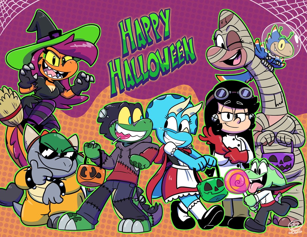 Happy Halloween from the Dino gang~ 🦖🦕🎃