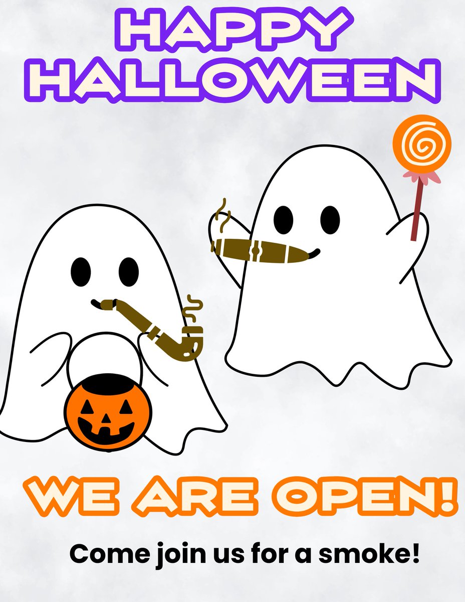 Come join us for Halloween 👻 Both locations are open until 8 pm!