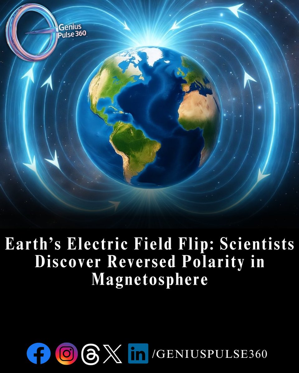 geniuspulse360's tweet image. New satellite data and simulations reveal a startling twist in Earth’s magnetosphere: The morning side now carries a negative charge, not positive as long believed. 🌍🔄 This finding could rewrite how we understand space weather and planetary electric fields.
#SpaceScience