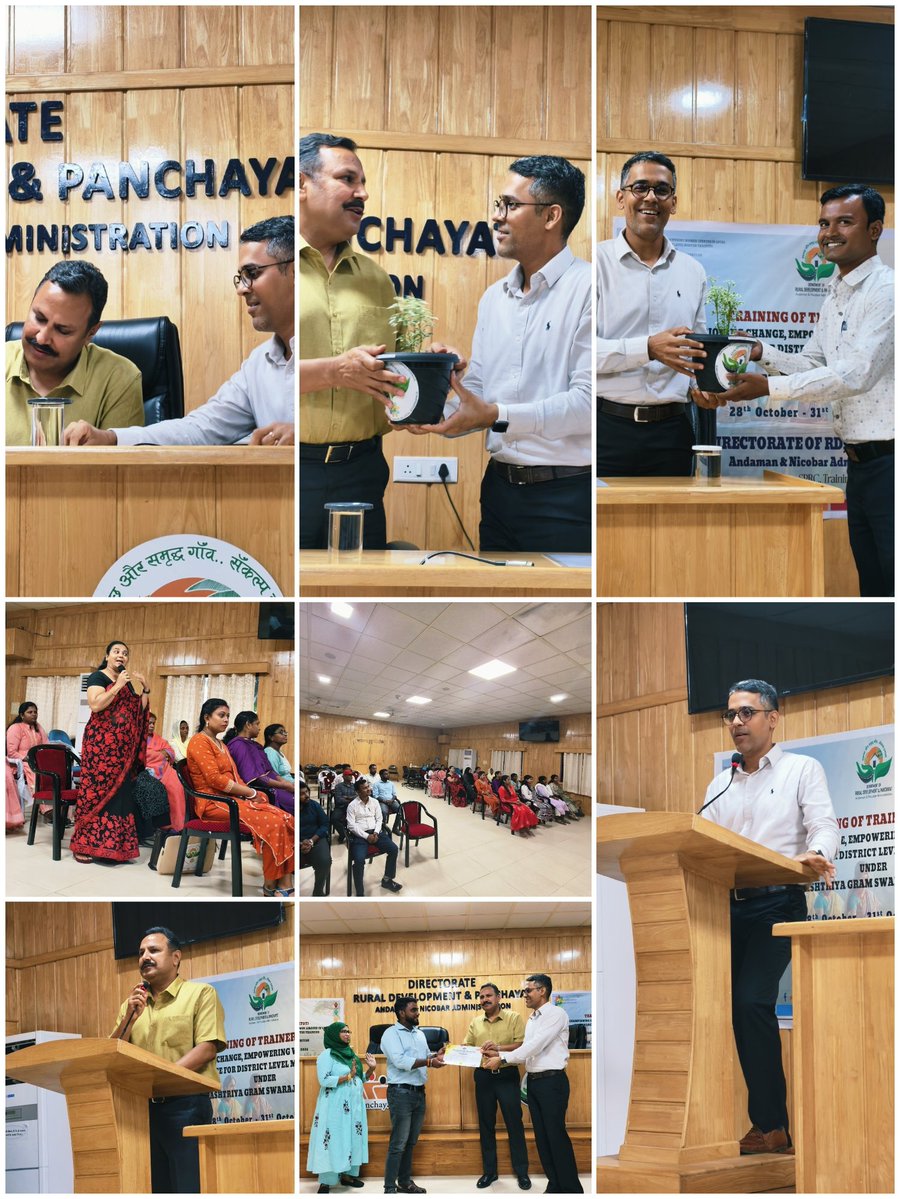 dir_rdpris's tweet image. Successful Conclusion of 4-Day Training of Trainers (ToT) on “Championing Change: Empowering Women Leaders in Local Governance” under Rashtriya Gram Swaraj Abhiyan #RGSA concluded today.

The programme empowered District Level Master Trainers to lead change &amp;amp; strengthen women’s.