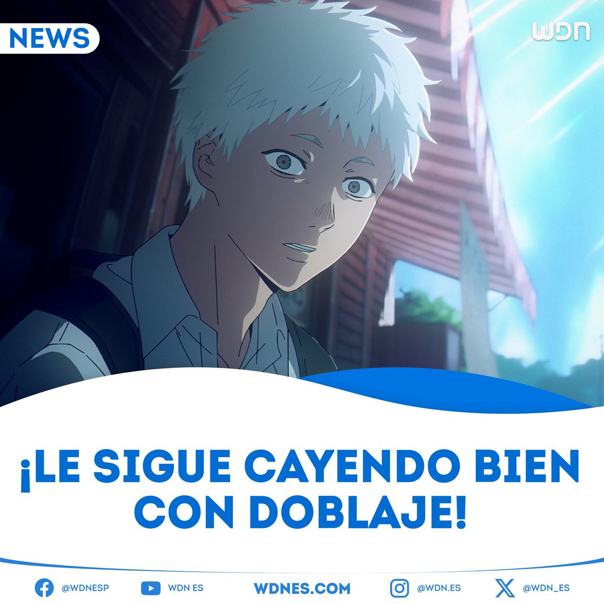 wdn_es's tweet image. 🎙️ | Doblaje
En el lanzamiento de los doblajes al español tanto en Latinoamérica como para España del anime &quot;El Verano en que Hikaru Murió&quot; se ha mantenido el tan criticado diálogo &quot;Me Caes Bien&quot; presente en la versión subtitulada. #Netflix #Anime #Doblaje #thesummerhikarudied