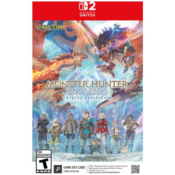 IsGameKeyCard's tweet image. 🔴 Monster Hunter Stories 3 Twisted Reflection will be distributed as Game Key Cards in USA. #Switch2 #Capcom #GameKeyCard